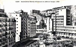 Alger - Boulevards du Telemly et Marechal de Lattre de Tassigny - 1958
